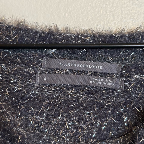 Anthropologie metallic eyelash knit sweater mini dress - Picture 3 of 6